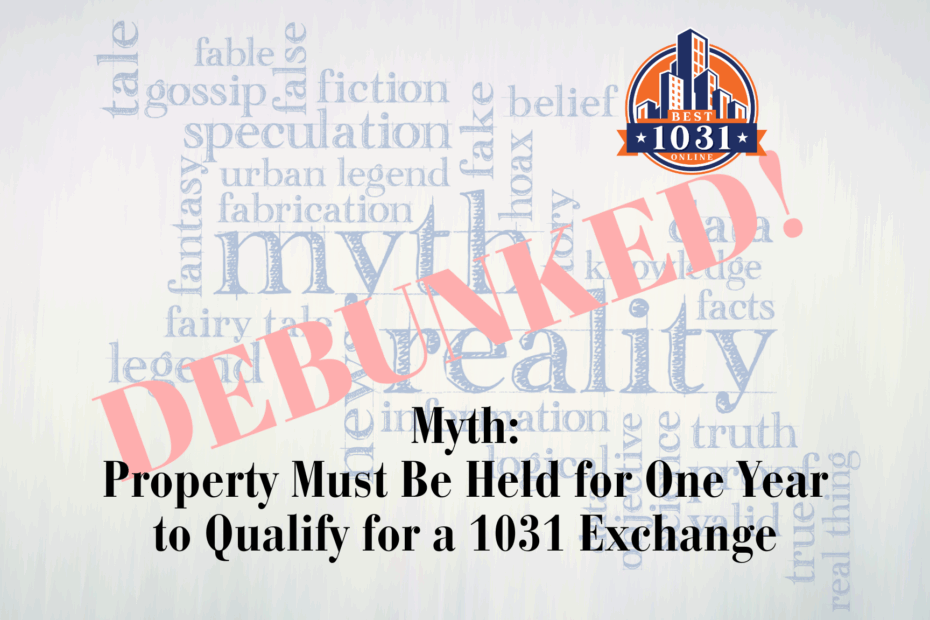 Do You Really Have to Hold a Property for a Year?